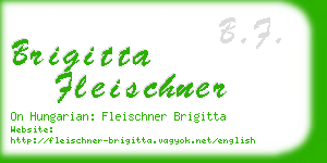 brigitta fleischner business card